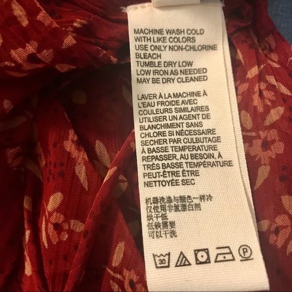 NWT Free People Roma Berry Combo Blouse Size XS - Picture 6 of 12